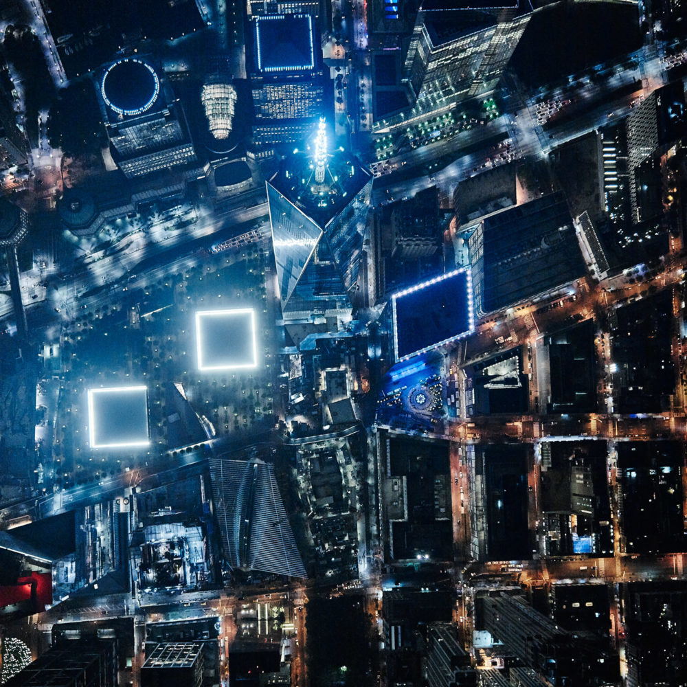 Aerial Night photography - New-York - Antoine Rose