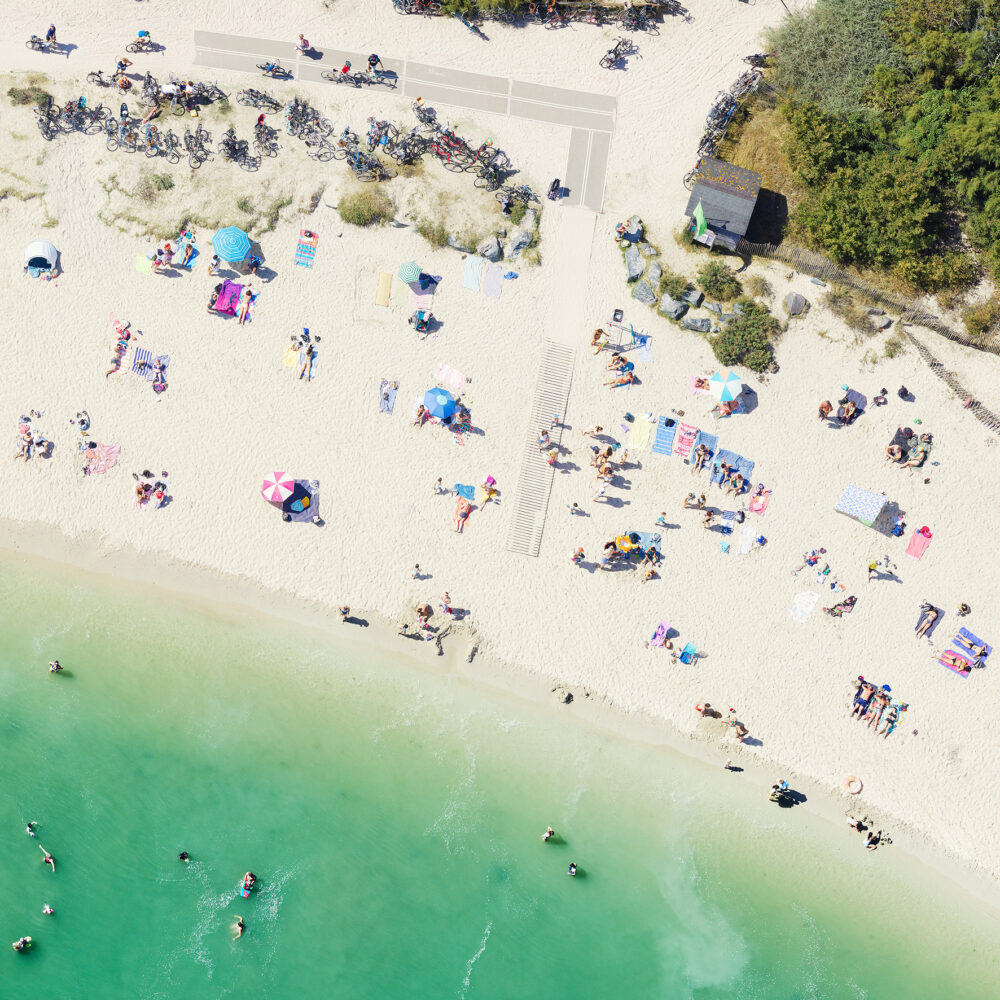 Aerial beach photography. Ile de Ré France