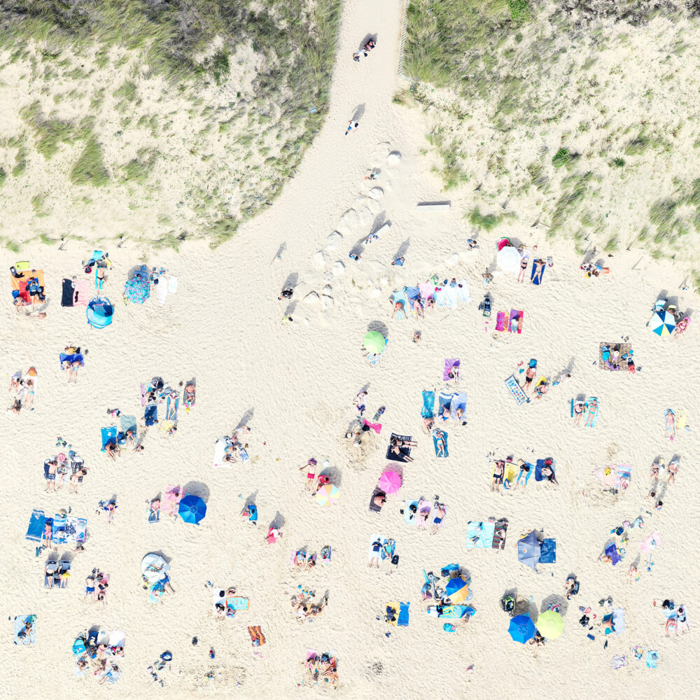 Aerial beach photography. Ile de Ré France