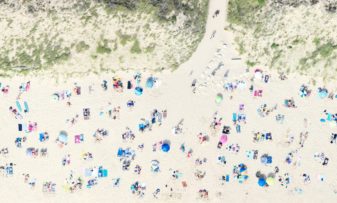 Aerial beach photography. Ile de Ré France