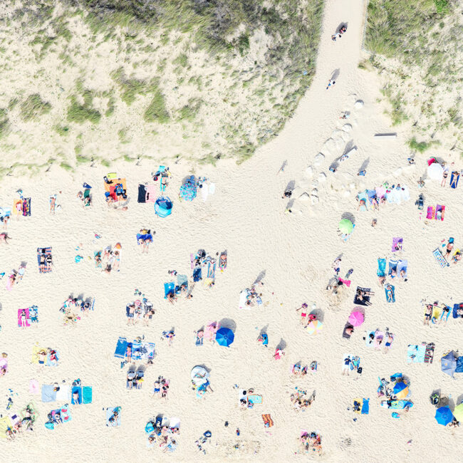 Aerial beach photography. Ile de Ré France